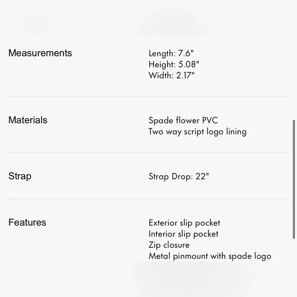 ♠️Kate spade Signature Spade Flower Mini Camera Bag. - Picture 4 of 12